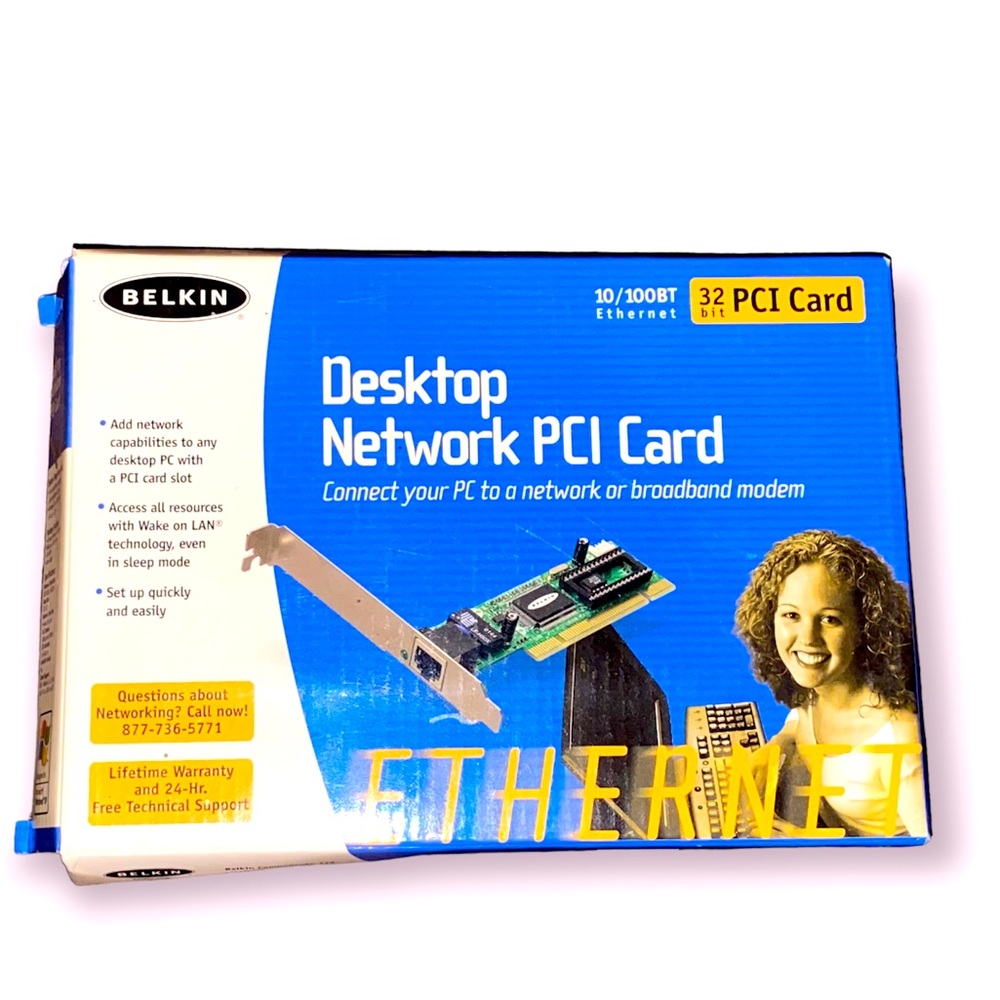 BELKIN DESKTOP NETWORK 32 BIT PCI CARD ETHERNET10/100BT